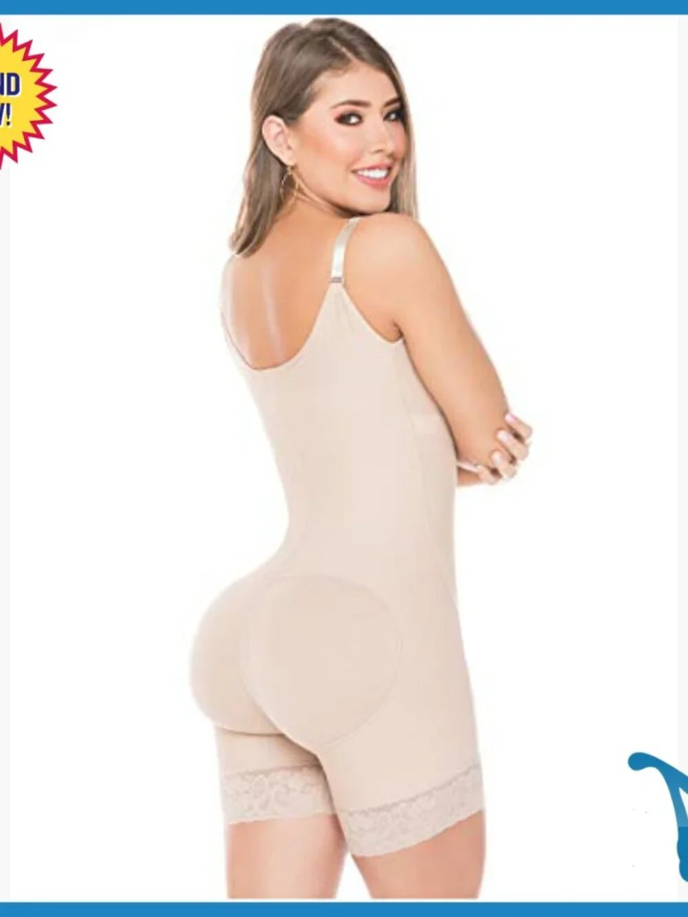 Postpartum Post-Surgery Shapewear Bodysuit with Zipper Compression